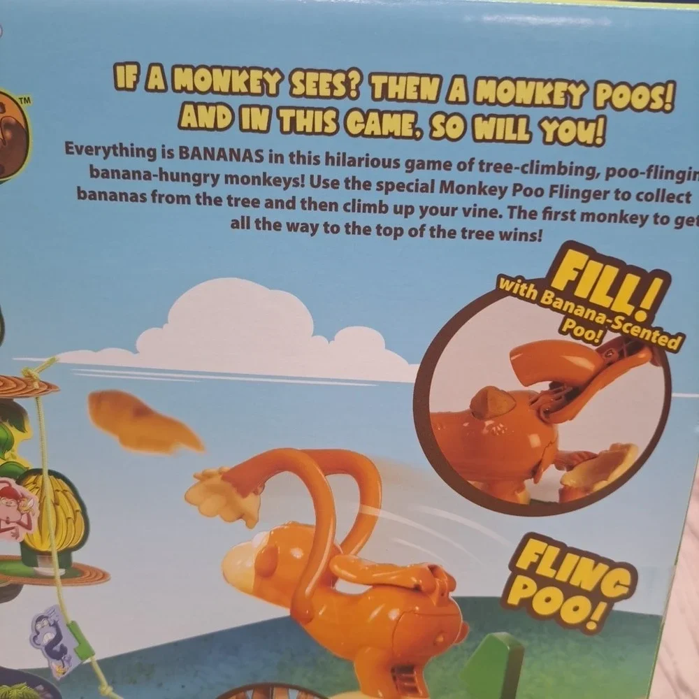 Monkey See Monkey Poo‎ Game for Kids with Fake Poo, Fun Game Spinmaster